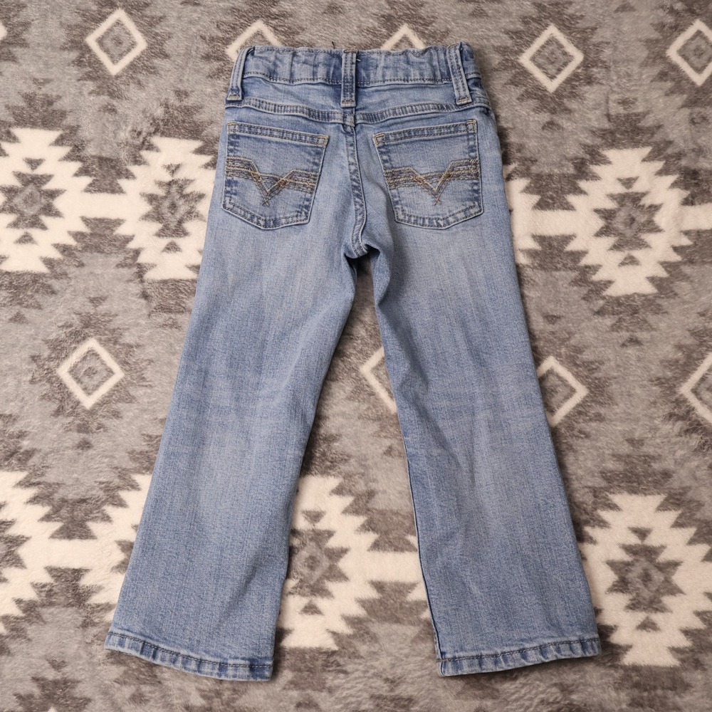 Wrangler 20X Boys Light Wash Slim Fit Jeans 4 Slim Embellished Pockets